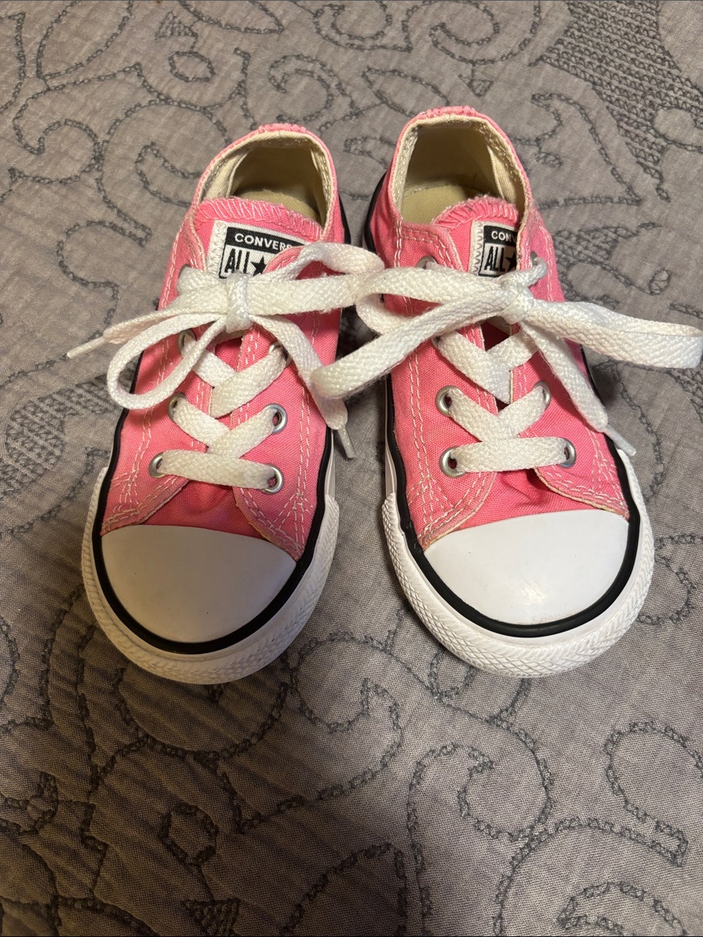 Converse Kids Pink Low Top Sneakers